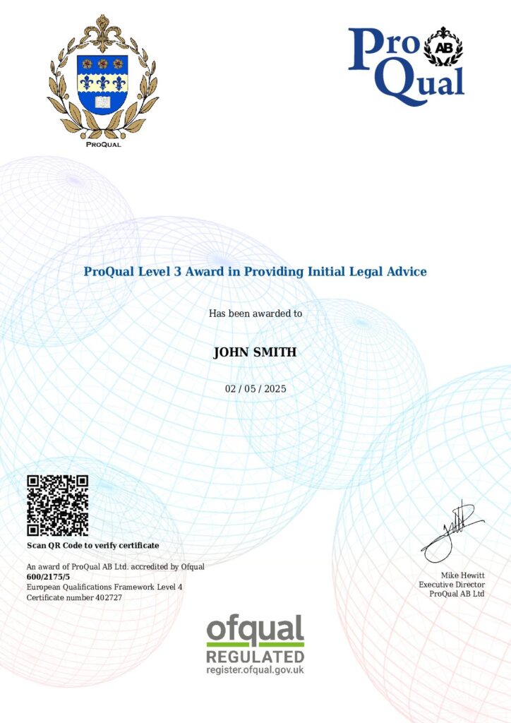 ProQual Lvl 3